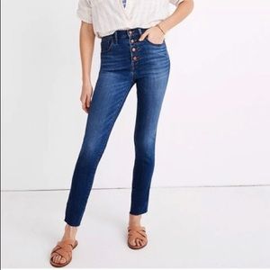 Madewell 10” High-Rise Skinny Crop Jeans